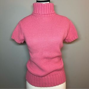 GAP Pink Short Sleeve Sweater